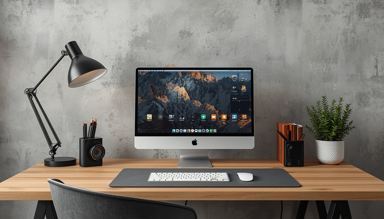 Modern office desk setup analyzed by Highsuccessful