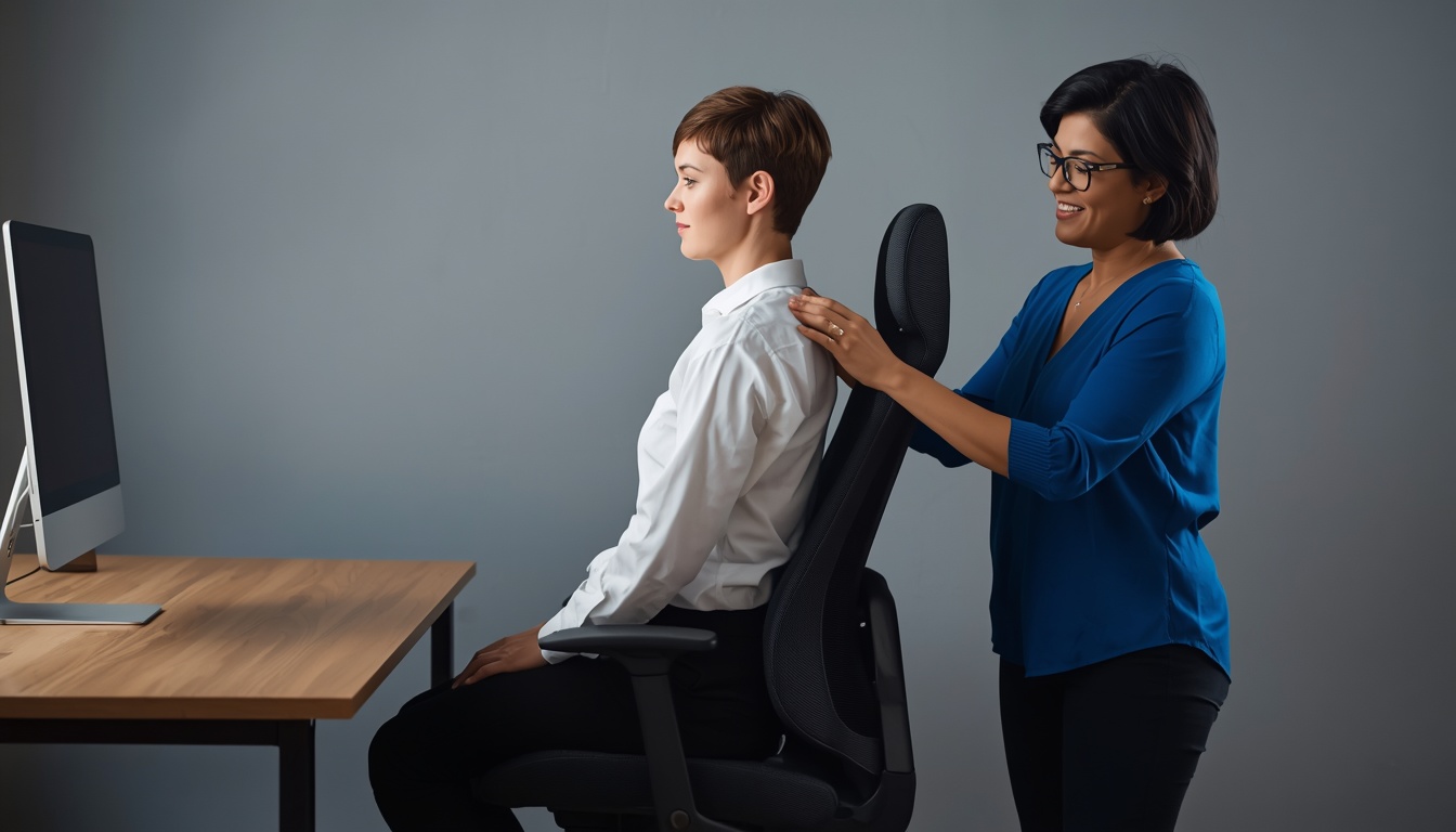 Ergonomic posture review session with Highsuccessful